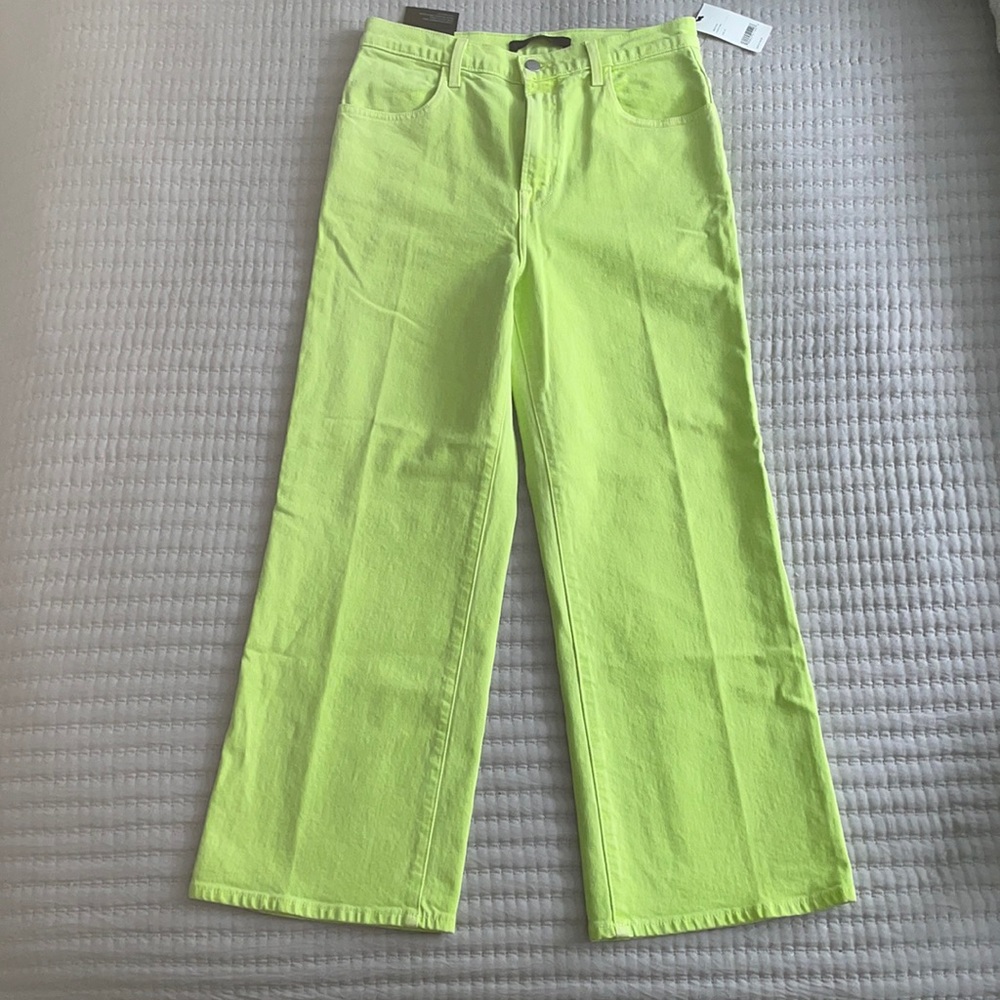 J Brand Joan Crop Lime Jeans Size 29